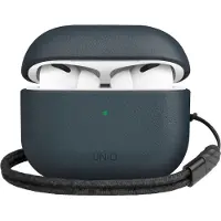 Uniq Terra Echtlederhülle für Airpods 3 - Blau