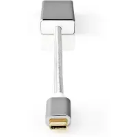 Nedis CCTB64550AL02 USB-C-Adapter USB-C auf Mini-DisplayPort Buchse 0,2 m Silber
