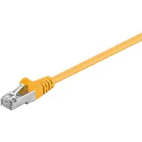 Goobay 150x 50166 CAT 5e Netzwerkkabel, F/UTP, gelb, 2 m - Kupferummantelter Aluminiumleiter (CCA)