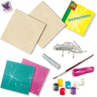 SES Creative Traumfänger beleuchtet Galaxy, Bastelset für Kinder, 6 Jahr(e), Mehrfarbig