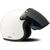 DMD Geräucherter Klappvisier mit 3 Knöpfen für Vintage-Jet-Helm