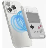Elago Kartenetui MagSafe AW5 im Retro-Spielkonsolen-Design mit Fingermulde für bis zu 2 Karten