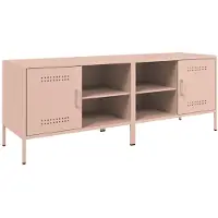 Sonstiges TV-Schränke 2 Stk. Rosa 68x39x50,5 cm Stahl