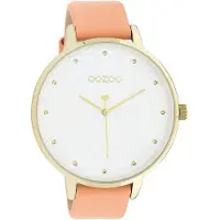 Oozoo Damen Lederarmband Uhr Timepieces pink Analog Quarzuhr UOC11036