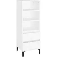 Syfax Highboard Weiß 40x36x110 cm Holzwerkstoff