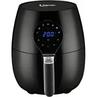 Topmatic Heißluftfritteuse 3,5L AF-1450D 1450W 7 Programme LCD Display Fritteuse Küchengerät Küchenmaschine Backen Frittieren Pommes