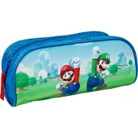 Super Mario SUMB0691, Weiches Federmäppchen, Mehrfarbig, Abbildung, Reißverschluss, Kind, Junge
