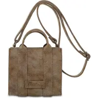Fritzi aus Preußen Umhängetasche Handtasche Fritzi Square Vintage Crossbody Bag Old Wood taupe