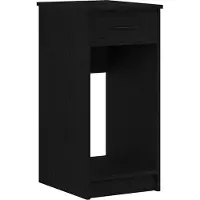 vidaXL Computerschrank mit Schublade Schwarz 35x45x77 cm
