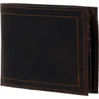 H.I.S. Leder Geldbörse Flap Wallet Brown braun