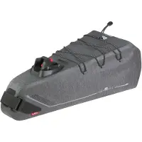 Klickfix Satteltasche Bikepack X Waterp. grau, 76x18x21cm, 8-10ltr, wasserdicht