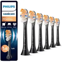 Philips Premium All-in-One HX9096/88 Bürstenköpfe (6er-Pack), 6 Stück(e), Schwarz, 3 Monat( e), Weich, 62000 Bewegungen pro Minute,