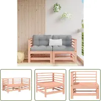 The Living Store Garten-Ecksofas 2 Stk. Massivholz Douglasie