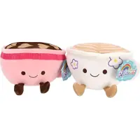 Pluchiez Plüsch Kaffee Kuscheltier 18 cm - süßes Spielzeug Geschenk