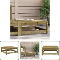 The Living Store Gartenhocker 70x70x30 cm Kiefernholz Imprägniert