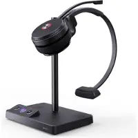 Yealink WH62 Mono Teams Headset, Kabellos, Büro/Callcenter, 20 - 20000 Hz, 80 g, Kopfhörer, Schwarz