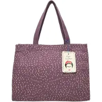 Fritzi aus Preußen Schultertasche Easy 01 Canvas Shopper Lady dunkelviolett