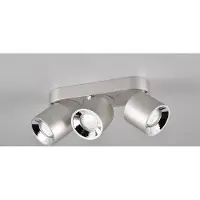 Meine Wunschleuchte Aufbaustrahler 3-flammig Silber auch als Einbaustrahler verwendbar mit GU10 LED