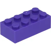LEGO 2x4 Stein 3001 - 100 Stück Dunkles Lila
