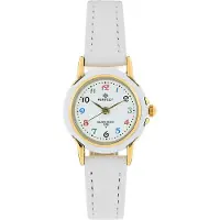 Perfect Kinderuhr LP284-01 Kommunion Uhr Mädchen Weiß Gold Quarz Japan +Geschenkbox
