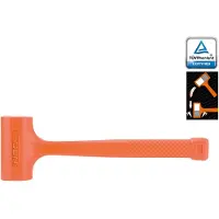 Neo Tools 1360 g rückschlagfreier Hammer, stoßdämpfend, solide, monolithische Konstruktion, Gummibeschichtung