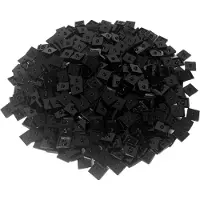 LEGO 1000x Jumperplate 1x2, Schwarz
