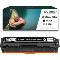 Evoke Toner für HP CB540A CF210X CE320A CRG-540/210X CB540A CF210X CE320A CRG Schwarz | Ersatz für CM1312 CM1512 CP1518 CP1215 MF8050Cn MF8080Cw