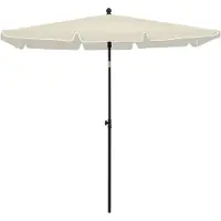 Syfax Sonnenschirm mit Mast 210x140 cm Sandfarben