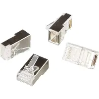 2Direct LogiLink RJ45 Stecker für Rundkabel Kat.5e geschirmt 100 Stück