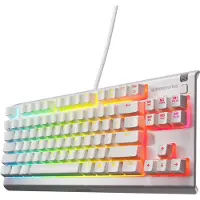 SteelSeries Apex 3 TKL Gaming-Tastatur Weiß RGB, Tenkeyless, QWERTY, wasserfest