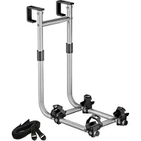 Wiltec Fahrradhalter für Wohnmobilleiter 2 Fahrräder, Fahrradträger Wohnmobil bis 30 kg, Fahrradträger Wohnwagen Aluminium, Robuste Fahrradhalterung
