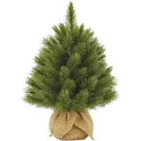 Triumph tree Forest Frosted Künstlicher Weihnachtsbaum in Jutesack - H45 x Ø36 cm - Grün