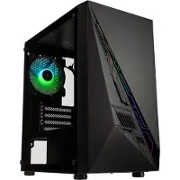 Kolink Inspire K2 Plus ARGB Micro-ATX Gehäuse, Gehärtetes Glas - Schwarz