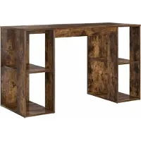 Syfax Schreibtisch Geräucherte Eiche Holzwerkstoff 130 x 50,5 x 75 cm
