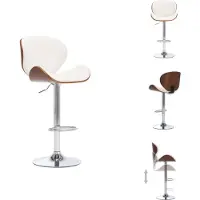 vidaXL Barhocker Weiß Kunstleder - Barhocker