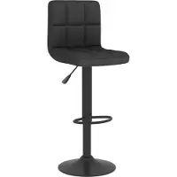 Syfax Barhocker Schwarz Stoff
