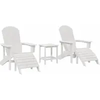 Syfax Gartenstuhl 3 stk. Weiß Polyethylen