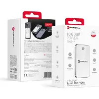 Forcell F-Energy F10K8 Super Slim Powerbank 10000mAh Weiß