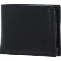 U.S. POLO ASSN. Leder Geldbörse Brazil Horiz Wallet Leather Black schwarz