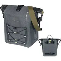 Basil Einzelpacktasche Navigator Storm M schwarz, 34x28x17cm, 12-15ltr, Hook-On