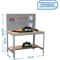 Simon Rack Simonwork (bancos De Trabajo) Bt2 Werkbank 1445x1210x610 Mm