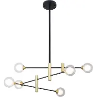 ITALUX PND-9148-6 Marino Pendelleuchte 6xG9 schwarz, Messing