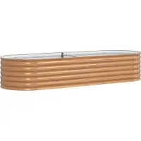 Syfax Hochbeet Braun 240 x 80 x 44 cm Stahl