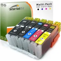 Starlet24 20 Druckerpatronen kompatibel zu Canon PGI-550 CLI-551 für PIXMA iP-7200 iP-7250 iP-8750 iX-6850 MG-5450 MG-5550 MG-5650 MG-5655 MG-6350 MG-6450