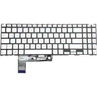 T-ProTek DEUTSCHE - Tastatur Silber mit Beleuchtung kompatibel für Asus ZenBook 15 UX533FD-A9083T