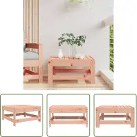 The Living Store Gartenhocker Massivholz Douglasie