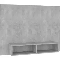 Syfax TV-Wandschrank Betongrau 120x23,5x90 cm Holzwerkstoff