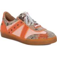 MACIEJKA Schuhe 0684018007, Orange, Naturleder, 2,5 cm Absatz, Schnürung, urbaner Stil, Stofffutter