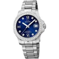 Jaguar Edelstahl Damen Uhr J892/3 Analog Fashion Armbanduhr silber D2UJ892/3