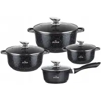 Zilner 8-Teiliges Granit Kochtopfset Topfset Geschirset Topf Zl-8529